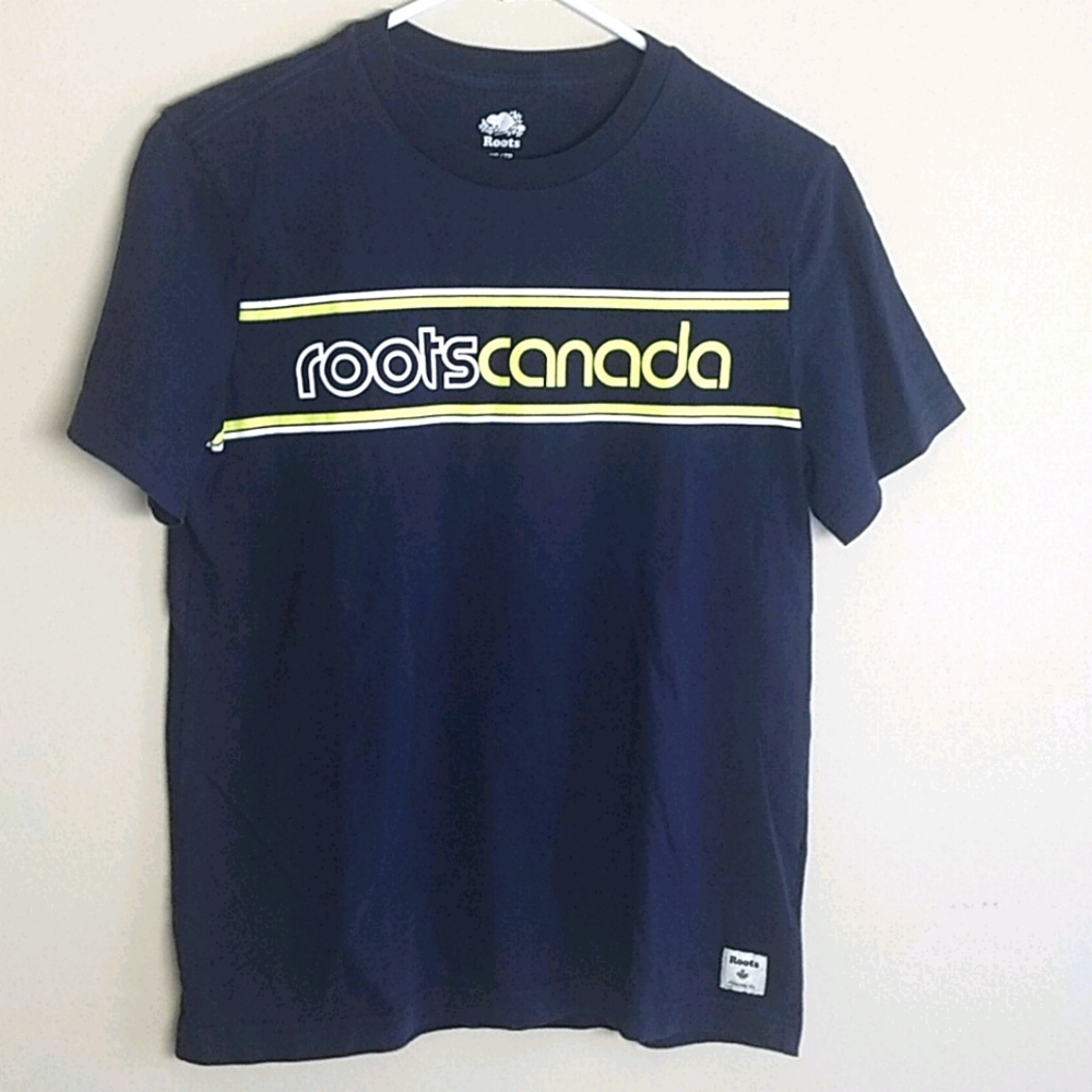 ROOTS Men's Navy T-shirt, size XS